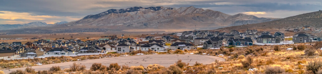 Homes in Utah with view of magnificent mountain