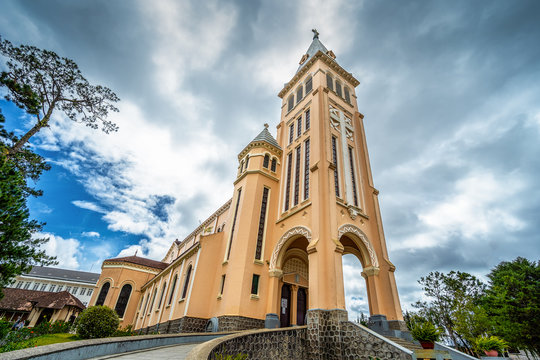 Chicken church, Da Lat Cathedral, Cathedral of the chicken in Da Lat city, Lam Dong province, Vietnam..