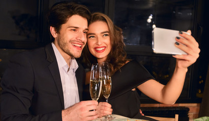 Capturing happy moments concept