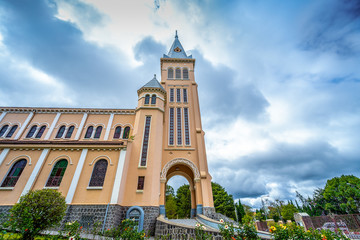 Chicken church, Da Lat Cathedral, Cathedral of the chicken in Da Lat city, Lam Dong province, Vietnam..