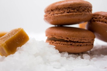 Macaroon cake salted caramel