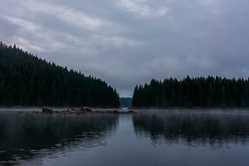 morning at mountain lake