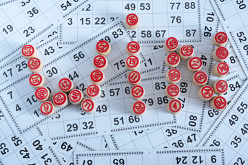 the word win is made of kegs for bingo games