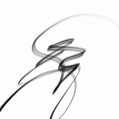 Naklejka premium Vector smoke scribble sketch texture lines. Waves, vibration. Ink and water