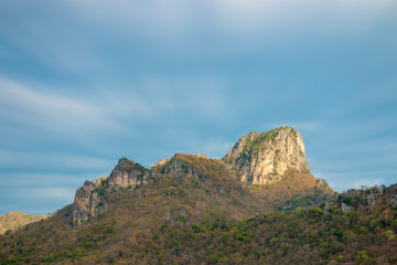 Summer mountain landscape in Thailand.