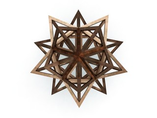 Icofaedron epirmenon Cenon, Leonardo da Vinci, Divina Proportione/241. 3D model