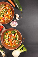 minestrone, vegetable soup