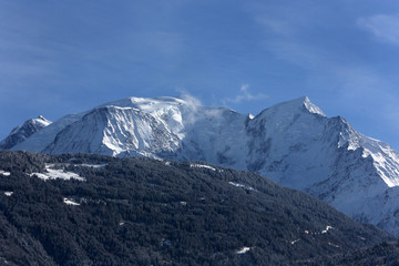 Massif du Mont-Blanc. / Massif of Mont Blanc.