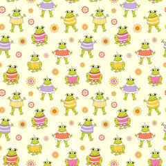 Seamless baby pattern with cute animals and toys . Vector bright illustration for kids. Seamless childrens background for wallpapers or textile.
