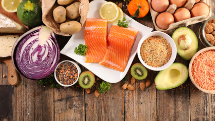 health food assortment