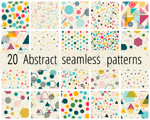 Set of seamless patterns