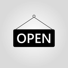 open icon isolated on white background.