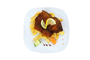 Fried fish grilled