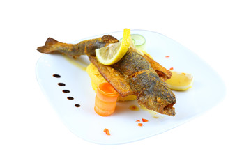 Fried fish grilled