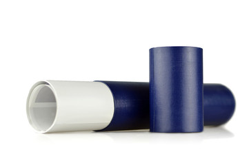 Diploma scroll isolated on white background