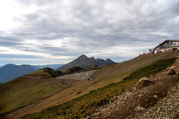 Sochi. the highest point is the cable car to Rosa peak.