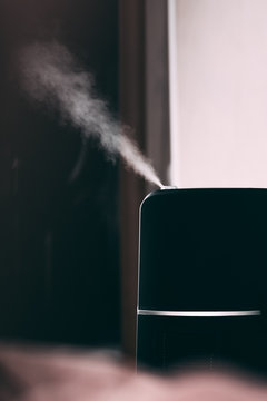 The Steam From The Humidifier Night In A Child's Bedroom, A Lot Of Volume Pair