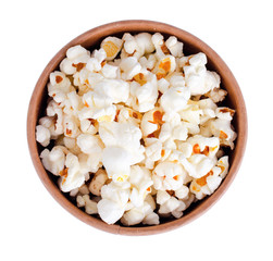 White and glazed popcorn