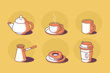 coffee and tea icons
