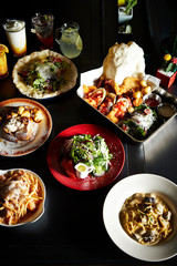 Delicious cafe menu 