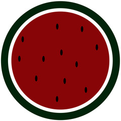 Wassermelone Scheibe