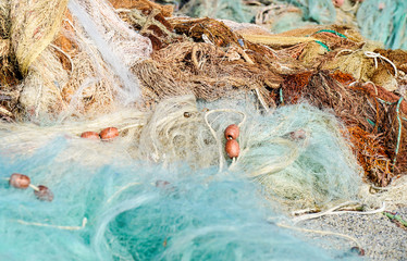 colored fishing nets