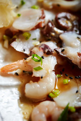 salad with meat and vegetables