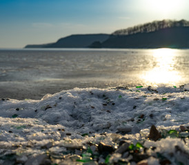 Glass beach is an attraction for travelers and tourists.