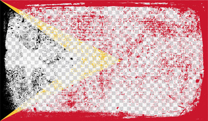 Grounge-styled flag, vector illustration