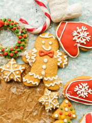 Christmas gingerbread cookies