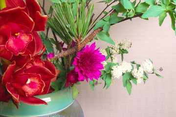 美しい和風のフラワーアレンジメント - Beautiful Japanese flower arrangement