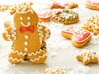 Christmas gingerbread cookies