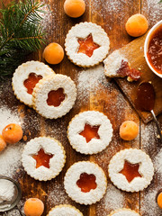 Traditional Linzer cookies