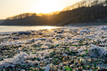 Glass beach is an attraction for travelers and tourists.