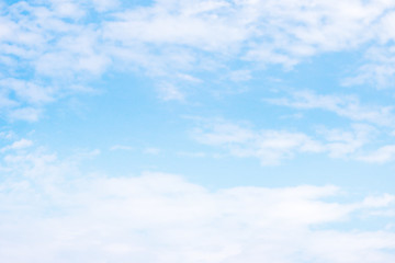 Blue sky with Soft cloud background