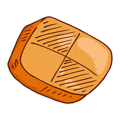 Cookies icon. Vector illustration of cookies. Biscuit hand drawn.