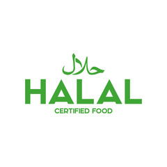Muslim traditional halal food icon vector. Badges, logo, tag, and label. Suitable for banner, flyer, trade mark, packaging…