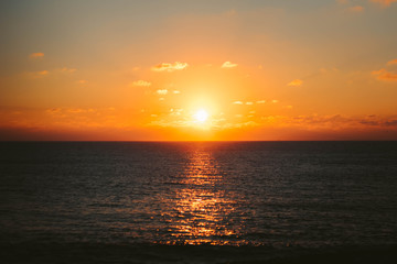 Naklejka premium Sunset on the horizon - Taghazout, Morocco