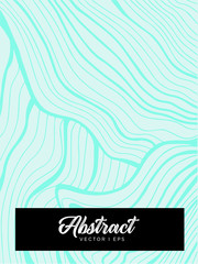 Abstract colorful blue a hand drawn wavy lines background. Simple smooth hatch doodling vector backdrop.