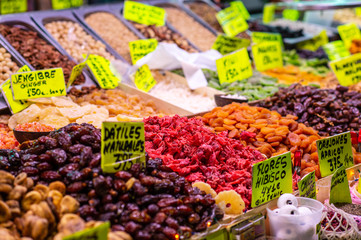 Red hibiscus flowers for sale at a market