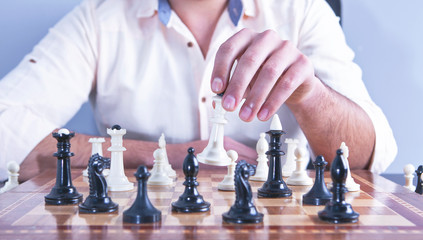 chess player chess board