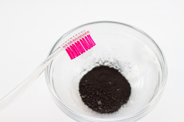 toothbrush and activated carbon