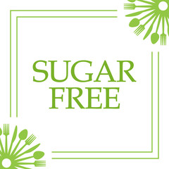 Sugar Free Spoon Fork Knife Corners 