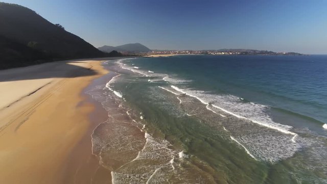 Trengandin beach in Noja Cantabria Spain