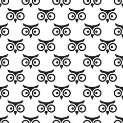 Owl seamless pattern.
