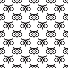 Owl seamless pattern.