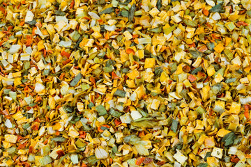 Variety of spices and herbs background