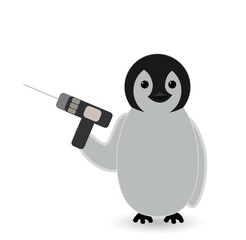 penguin ready to do drill work