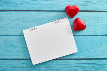 Love Heart and empty calendar
