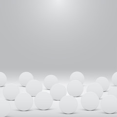 White template for websites or products, realistic vector illustration